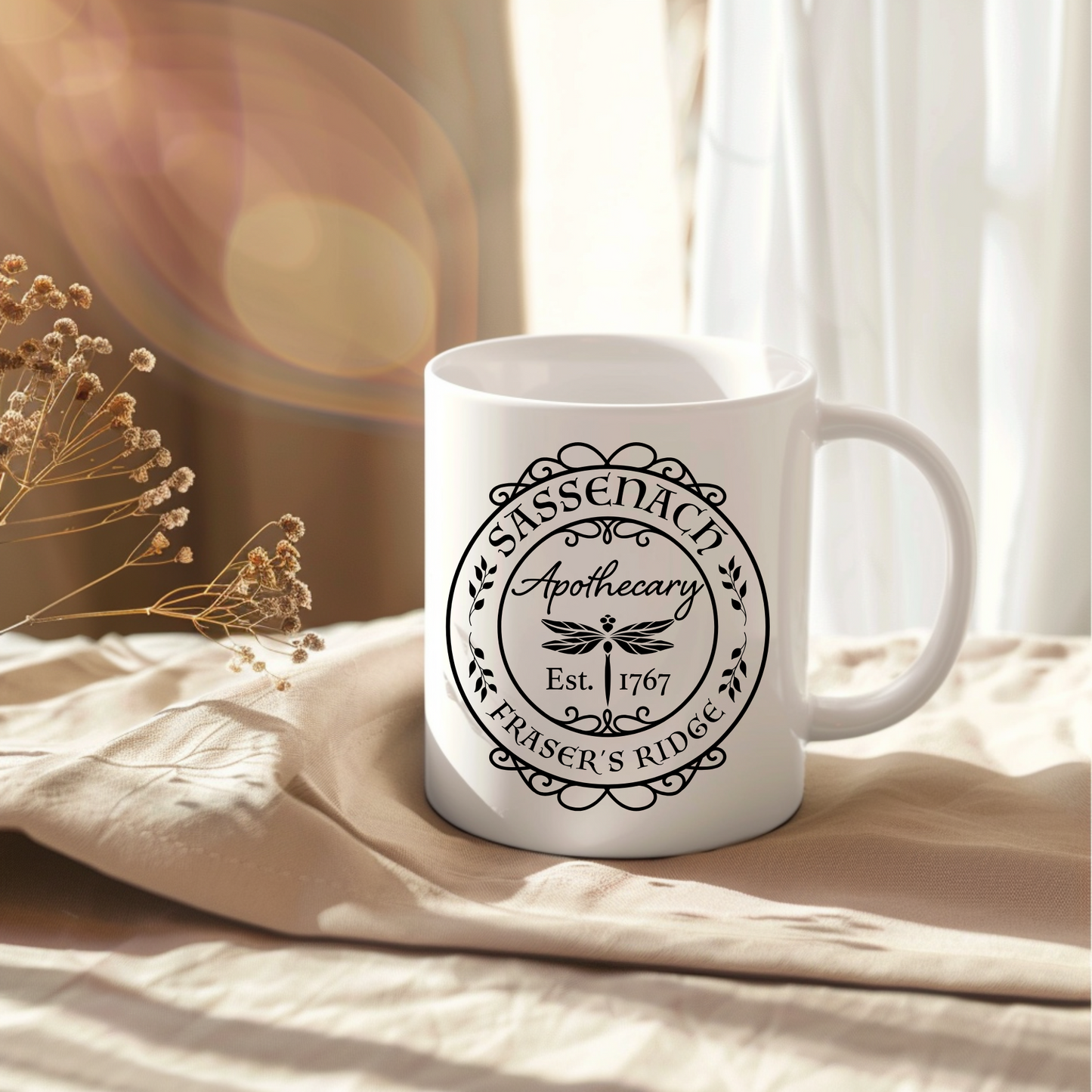 Sassenach Apothecary 11oz Mug – Outlander-Inspired Personalised Gift