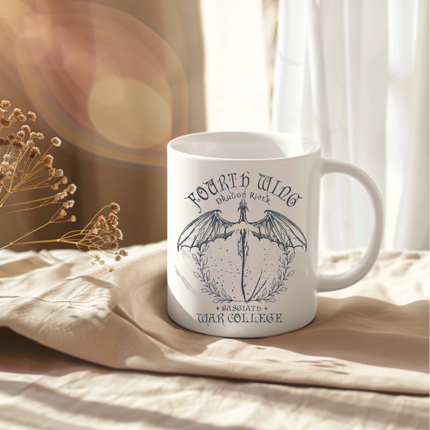 Dragonflight Dreams – Fourth Wing Basgiath War College Mug 11oz Ceramic