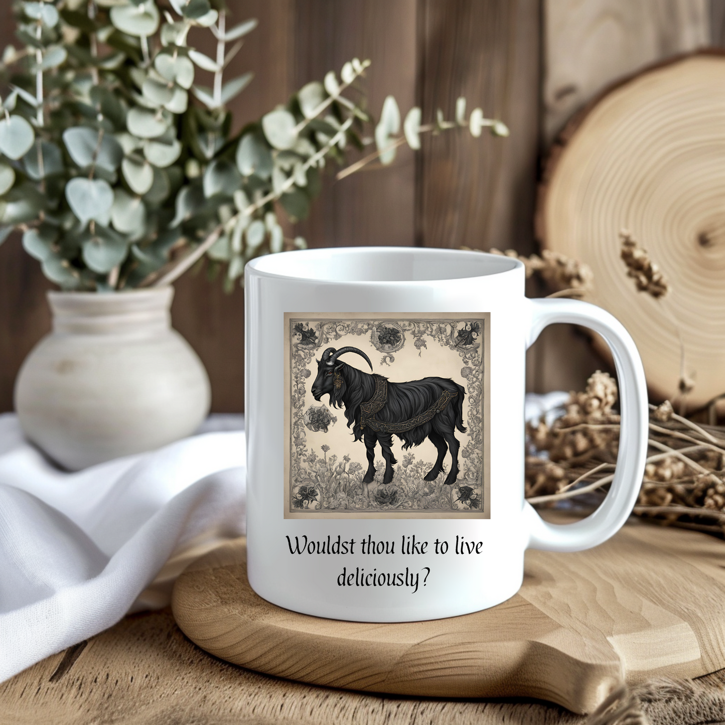 Custom Black Phillip Version 1  – The Witch Inspired Mug 11oz Ceramic