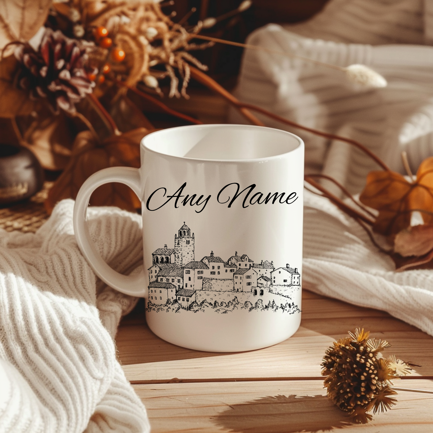 La Dame Blanche Thistle Mug – Personalised Outlander-Inspired Design